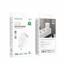 Сетевое Зарядное Устройство Borofone BN9 Reacher PD/QC 35W Мятая упаковка