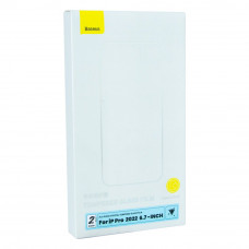 Захисне скло Baseus Crystal 0.3 mm для iPhone 13 Pro Max/14 Plus (2 шт) SGBL100202