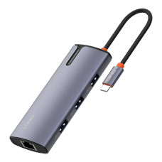USB Hub LDNIO DS-16H Type-C To PD*1(100W)+HDMI*1(4K@30hz)+USB3.0*3+RJ45*1(1Gbps)
