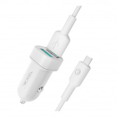 Автомобільний Зарядний Пристрій Ridea RCC-21212 Grand Type-C 2USB 2.4 A
