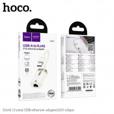 Переходник Hoco UA41 USB to Ethernet adapter (100 Mbps)