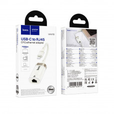 Переходник Hoco UA41B Type-C to Ethernet adapter (100 Mbps)