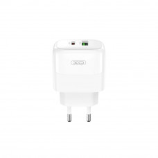 Сетевое Зарядное Устройство XO L137 1USB-C/1USB PD/QC 20W