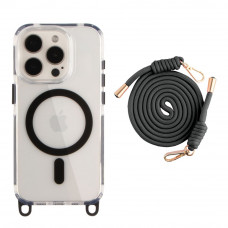 Чохол TPU+PC LanyardCase with MagSafe для iPhone 15 Pro