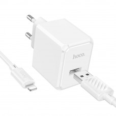 Сетевое Зарядное Устройство Hoco CS11A 1USB 2.1A+USB to Lightning