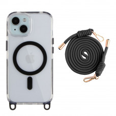 Чохол TPU+PC LanyardCase with MagSafe для iPhone 15
