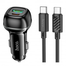 Авто Зарядное Устройство Hoco Z58A 1USB/1USB-C QC/PD48W+Type-C to Type-C