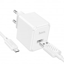 Сетевое Зарядное Устройство Hoco CS11A 1USB 2.1A+USB to Micro