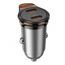 Авто Зарядное Устройство Hoco NZ16B 2USB-C QC/PD45W