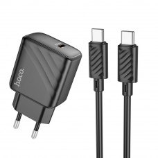 Сетевое Зарядное Устройство Hoco CS22A 1USB-C PD/QC 30W+Type-C to Type-C