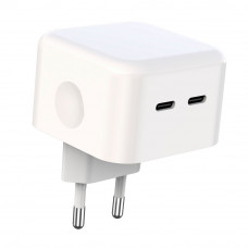 Сетевое Зарядное Устройство XO L102 EU Dual type-C port 35W Type-C to Type-C