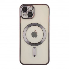 Чохол TPU Metallic Full Camera with Magsafe для iPhone 14
