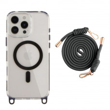 Чохол TPU+PC LanyardCase with MagSafe для iPhone 16 Pro Max
