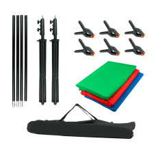 Набір Puluz PKT5205 3 Фони 2 Стійки 1 Штанга Сумка Затискачи