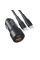 Авто Зарядное Устройство Ridea RCC-30114 QPow 1USB/1USB-C PD/QC 30W+Type-C to Type-C