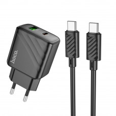 Сетевое Зарядное Устройство Hoco CS23A 1USB/1USB-C PD/QC 30W+Type-C to Type-C