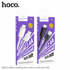 USB Hoco X88 Gratified Micro 2.4A 2m