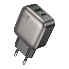 Сетевое Зарядное Устройство Borofone BAS55A 1USB-C/1USB PD/QC 30W GAN