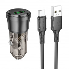 Авто Зарядное Устройство Borofone BZ23 1USB QC18W+Type-C