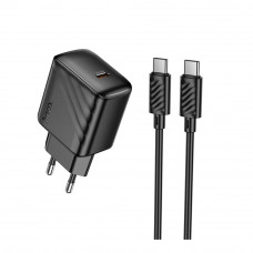 Сетевое Зарядное Устройство Hoco CS24A 1USB-C PD/QC 25W+Type-C to Type-C