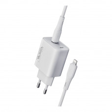 Сетевое Зарядное Устройство Ridea RW-20125 Rapid Pro 1USB-C QC/PD 20W+Type-C to Lightning