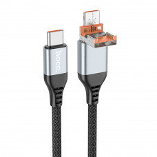 USB Hoco U128 2in1 3A/60W USB/Type-C to Type-C 1.2m