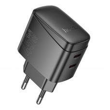 Сетевое Зарядное Устройство Hoco CS62A 2USB-C PD/QC 45W GAN