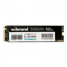 SSD M.2 Диск Wibrand Caiman 512GB NVMe 2280 PCIe 3.0 3D NAND