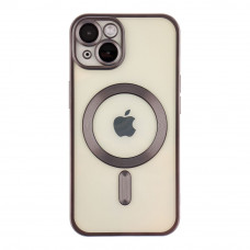 Чехол TPU Metallic Chrome Full Camera with Magsafe для iPhone 15