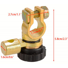 Клеми акумуляторні з вимикачем маси латунь (1шт.) DDKT-Г