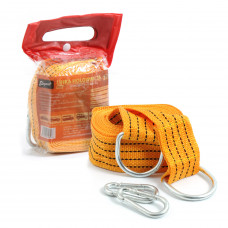 Трос буксирувальний 2,0т 4,0м 47мм/карабіни/помаранч./Пакет-РЕ "ELEGANT" 101830