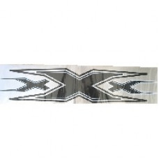 Наліпка лобове скло бус сіра 160*1800 "XXX"