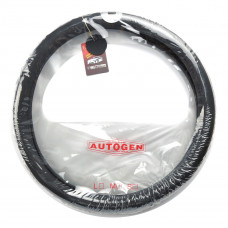 Чохол на кермо шкіра "М" (37-38см) чорний Autogen CK 001BK структурна /1шов