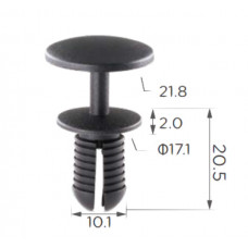 Фіксатор C1426 Mercedes VW Audi (10MM) BLACK ( уп. 100 шт.)