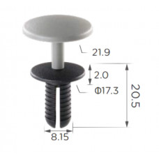 Фіксатор C1427 Mercedes VW Audi (8.2MM) Grey ( уп. 100 шт.)