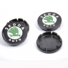 Ковпачки на титани "Skoda" (56/52мм) Старого зразка 1J0601171