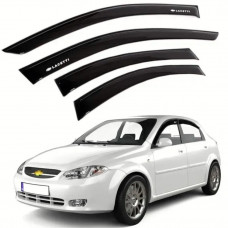 Дефлектори вікон Chevrolet Lacetti HB 2004-2014р. П/К скотч "Av-Tuning"