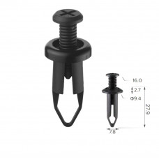 Кліпси C3539 універсальні Ø8 (уп.100шт)