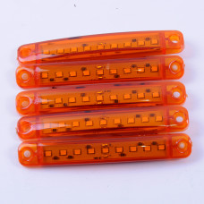 Габарит - помаранчевий - 100х15мм - 12/24V Led 9 діодів - "Thoc Auto" ТН-911 (5шт)