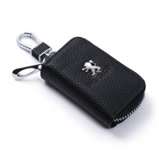 Чохол для ключів з карабіном Peugeot (Шкіра)