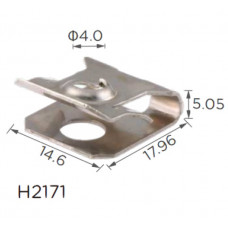 Скоба H2171 під гвинт L-17,96x14,6 D=4 (W715835S300, W715835-S300, 1069428, 16215)( уп. 100 шт.)