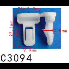 Кліпси C3094 бампера TOYOTA, LEXUS (7539235220, 75392-35220, 12287) ( уп. 100 шт.)