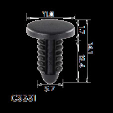 Кліпси C3331 обшивки багажник/крило Mercedes A0029973386 (уп.100шт)