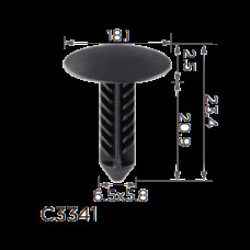 Кліпси C3341 обшивки багажник GM Ford 11589181 (уп.100шт)