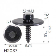 Саморіз H2037 з шайбою Mercedes (A2019900536) ( уп. 100 шт.)