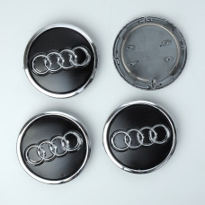 Ковпачки на титани "Audi" (69/56мм) чорний (4B0601170А)