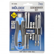 Викрутка двостороння 6в1 "Molder" (МТ32306) (12шт/уп)