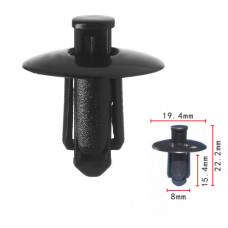 Кліпси C0118 розпірні 0155306721, 01553-06721, 11568 (уп.100шт)