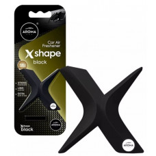 Освіжувач полімер на обдув 10g - "Aroma" - X SHAPE - Black (Блек) 10898