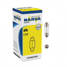 Лампа 12V (C 5W) (36mm) "Narva" (17125) (уп.10шт)